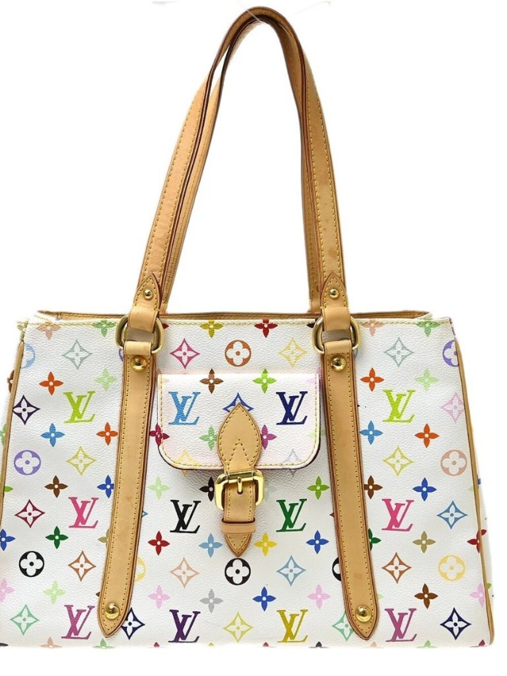 Louis Vuitton Multicolor Aurelia MM Tote Bag M40094 MI0068 RQ04849